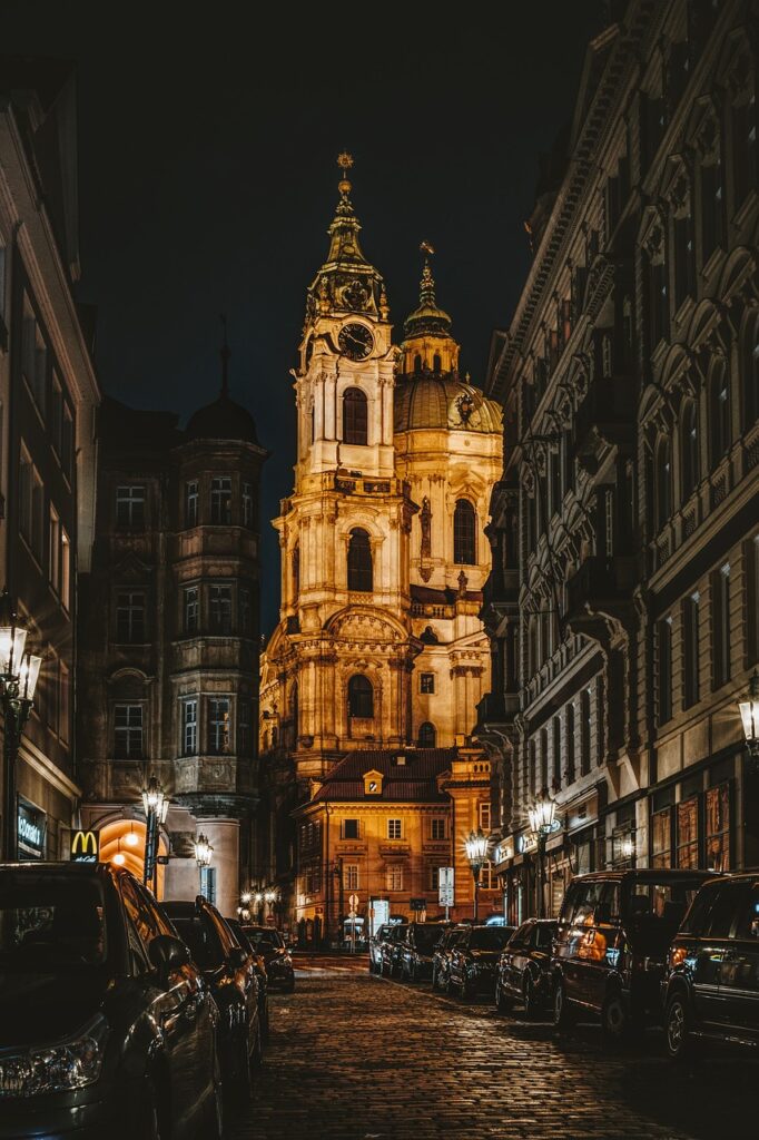 prague, czech republic, road