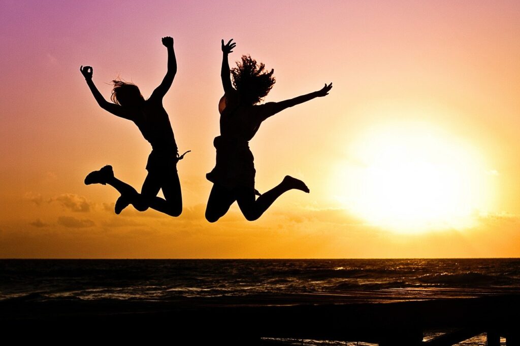 youth, active, jump